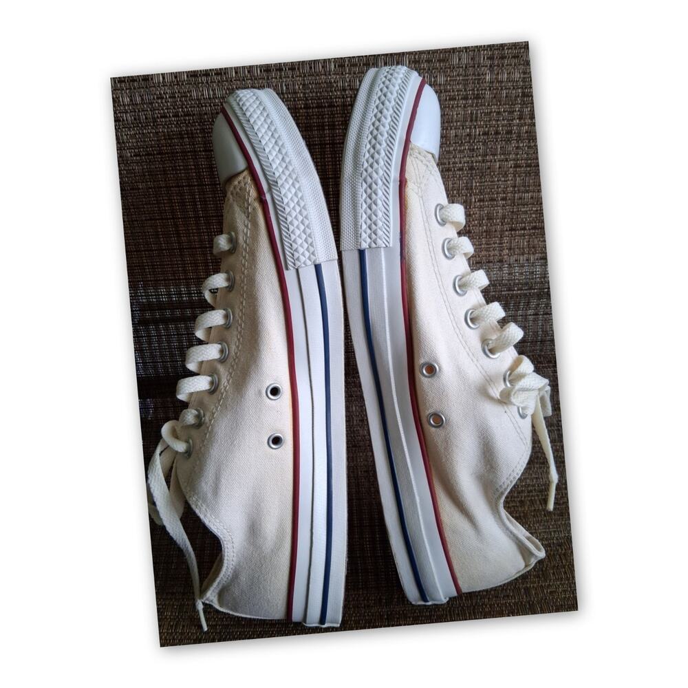 Converse Chuck Taylor All Star Low Top Cream Canvas Mens 11 M9165 - Picture 4 of 9